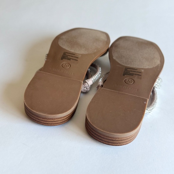 Steve Madden Textile Glass Upper  Sandals Flip Flops size 10 - Picture 14 of 15